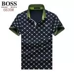 hugo boss green paule polo t shirt diamond lattice blue